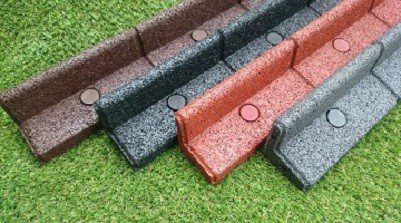 Garden Edging | 3 Metres Flexible Rubber Garden Border (Midnight Black)
